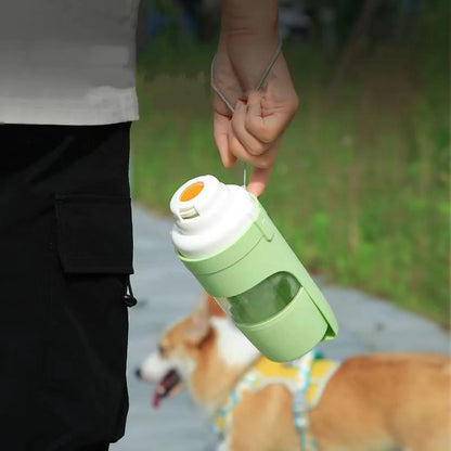 Ultimate Portable Water Bottle for Dogs and Cats - Convenient Food and Water Storage for Outdoor Adventures