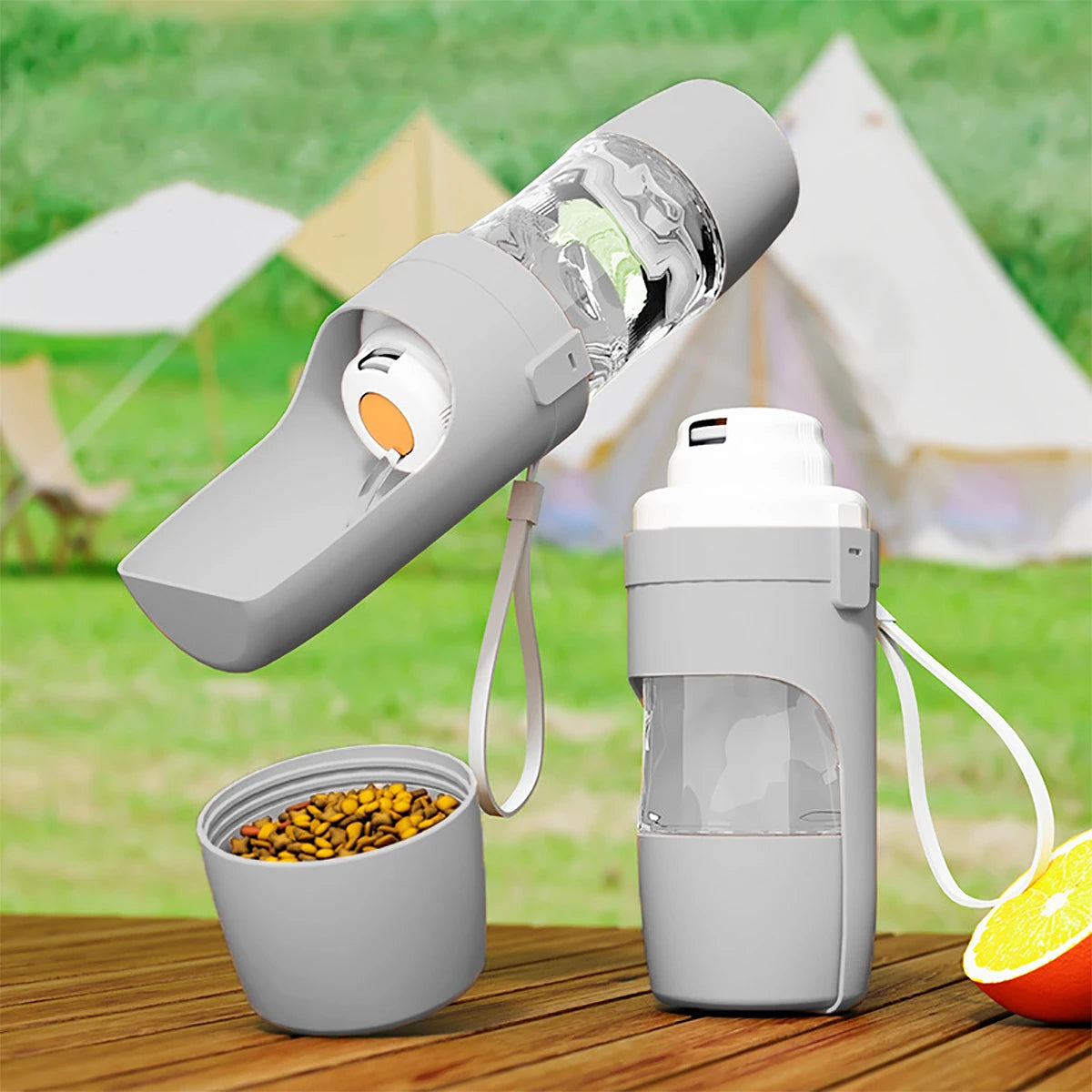 Ultimate Portable Water Bottle for Dogs and Cats - Convenient Food and Water Storage for Outdoor Adventures